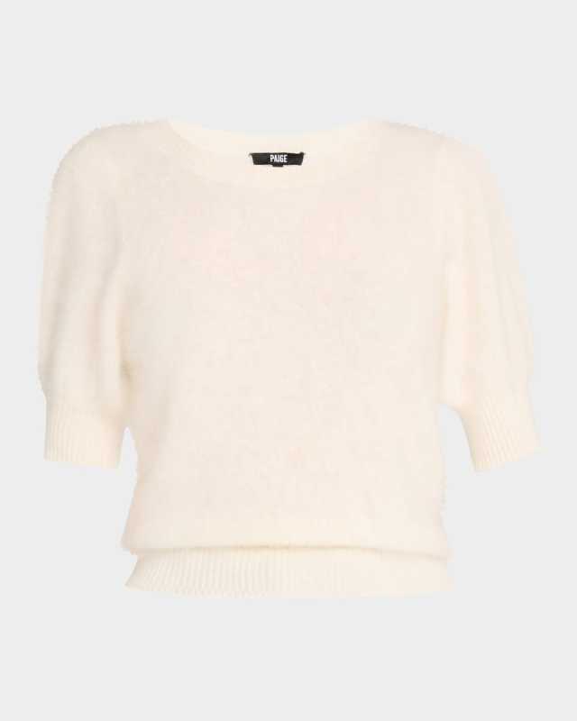 Gladiolus Short-Sleeve Cashmere Sweat